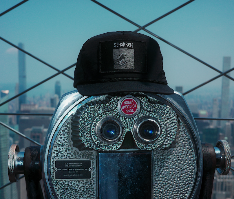 All around beach and surf  hat with secret card pocket