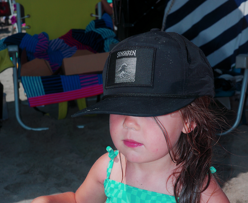 All around beach and surf  hat with secret card pocket